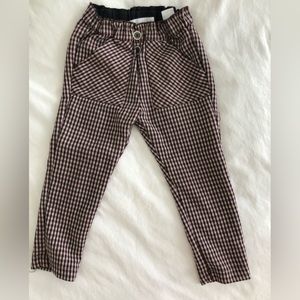 Zara checkered pants size 2-3